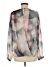 Bar III 100% Polyester Gray Long Sleeve Blouse Size M - photo 2