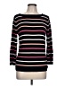 Talbots Stripes Black Pullover Sweater Size L - photo 1