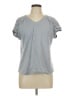 NY Collection Gray Short Sleeve Top Size L - photo 1