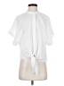 Assorted Brands White Short Sleeve Blouse Size S - photo 1