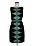 Tabitha Graphic Teal Cocktail Dress Size 8 - photo 1