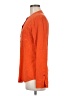 Equipment 100% Silk Orange Long Sleeve Silk Top Size M - photo 5