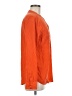 Equipment 100% Silk Orange Long Sleeve Silk Top Size M - photo 4