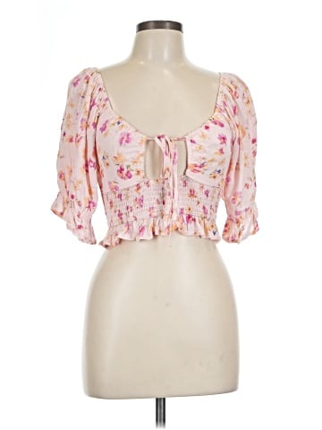 Kendall & Kylie Short Sleeve Blouse (view 1)