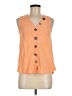 Soft Surroundings Orange Sleeveless Button-Down Shirt Size XS (petite) - photo 1
