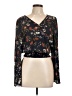 Sienna Sky 100% Polyester Black Long Sleeve Blouse Size L - photo 1