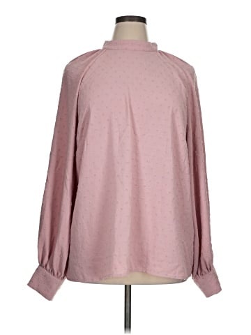 Shein Curve Long Sleeve Blouse (view 1)
