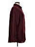 Express 100% Polyester Solid Burgundy Long Sleeve Blouse Size L - photo 5