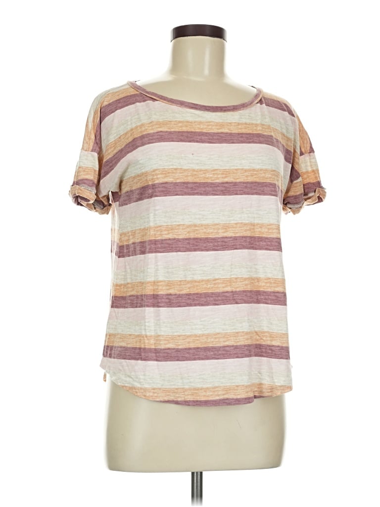 Pre-owned 24/7 Maurices Short Sleeve T-shirt In Brown