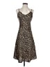 Forever 21 100% Polyester Animal Print Brown Cocktail Dress Size S - photo 1