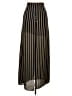 Liz Fields 100% Polyester Stripes Gold Casual Skirt Size 12 - photo 1