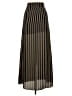 Liz Fields 100% Polyester Stripes Gold Casual Skirt Size 12 - photo 2