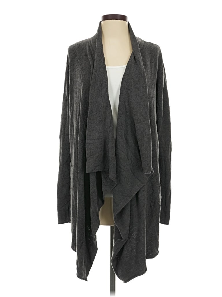 Pre-owned Barefoot Dreams Cardigan Sweater In Gray