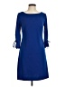 Chetta B Solid Blue Casual Dress Size M - photo 1