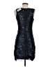 Max Studio 100% Nylon Stars Black Cocktail Dress Size S - photo 2