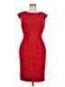 Calvin Klein Solid Red Cocktail Dress Size 6 - photo 1