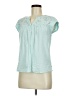Daniel Rainn 100% Rayon Teal Short Sleeve Blouse Size 8 - photo 2