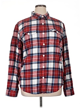 American Eagle Outfitters Long Sleeve Button-Down Shirt (view 1)