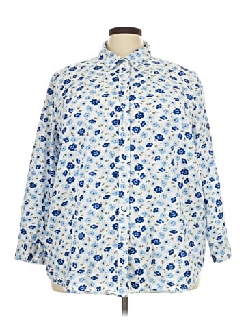 Woman Within Long Sleeve Polo (view 1)