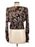 Free People 100% Polyester Brown Long Sleeve Top Size L - photo 2