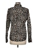 J.Crew Animal Print Brown Long Sleeve Button-Down Shirt Size M - photo 2