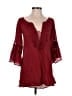 L Space Burgundy 3/4 Sleeve Blouse Size XS - photo 1