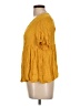 Shein Yellow Short Sleeve Blouse Size 12 - photo 5