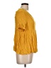 Shein Yellow Short Sleeve Blouse Size 12 - photo 4