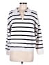 Fashion Stripes White Pullover Sweater Size M - photo 1