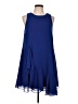 Eliza J 100% Polyester Solid Blue Cocktail Dress Size 10 - photo 1