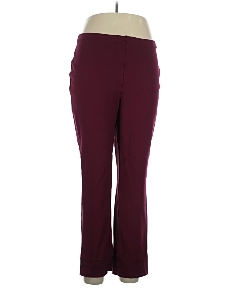 Pre-owned Liz Claiborne Casual Pants In Burgundy