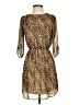 Everly 100% Polyester Animal Print Brown Cocktail Dress Size S - photo 1