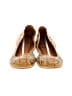 Tory Burch 100% Leather Print Gold Yellow Flats Size 8 1/2 - photo 2