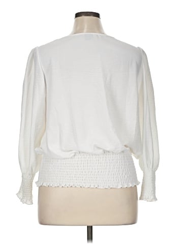 Shein Curve Long Sleeve Blouse (view 2)