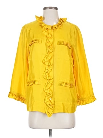 J.Crew Collection 3/4 Sleeve Silk Top (view 1)