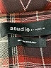 Studio by Torrid Plaid Burgundy Pink Blazer Size (2) - photo 6