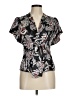 BCBGMAXAZRIA Black Short Sleeve Blouse Size M - photo 1