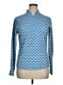 Sigrid Olsen Blue Long Sleeve Polo Size XL - photo 1