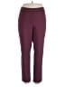 Rafaella Solid Burgundy Active Pants Size 20 - photo 1