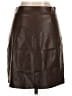 Old Navy 100% Polyester Brown Faux Leather Skirt Size XS - photo 2