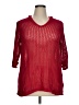 Sundays 100% Cotton Red Pullover Sweater Size 1X - photo 1