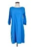 Everly Solid Blue Casual Dress Size S - photo 1