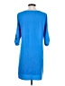 Everly Solid Blue Casual Dress Size S - photo 2