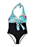 Cupshe Floral Blue One Piece Swimsuit Size L - photo 1