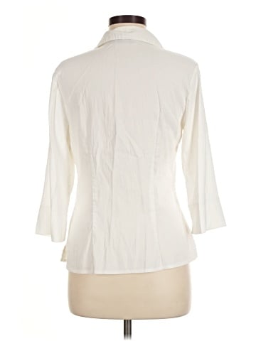 Hennes 3/4 Sleeve Button-Down Shirt (view 2)