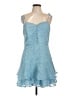 Alice + Olivia 100% Polyester Blue Cocktail Dress Size 12 - photo 1