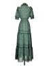 Max Studio Paisley Green Casual Dress Size XS - photo 2