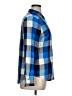 C established 1946 100% Rayon Checkered-gingham Blue Long Sleeve Button-Down Shirt Size XL - photo 4