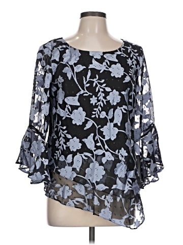 Alex Evenings 3/4 Sleeve Blouse (view 1)