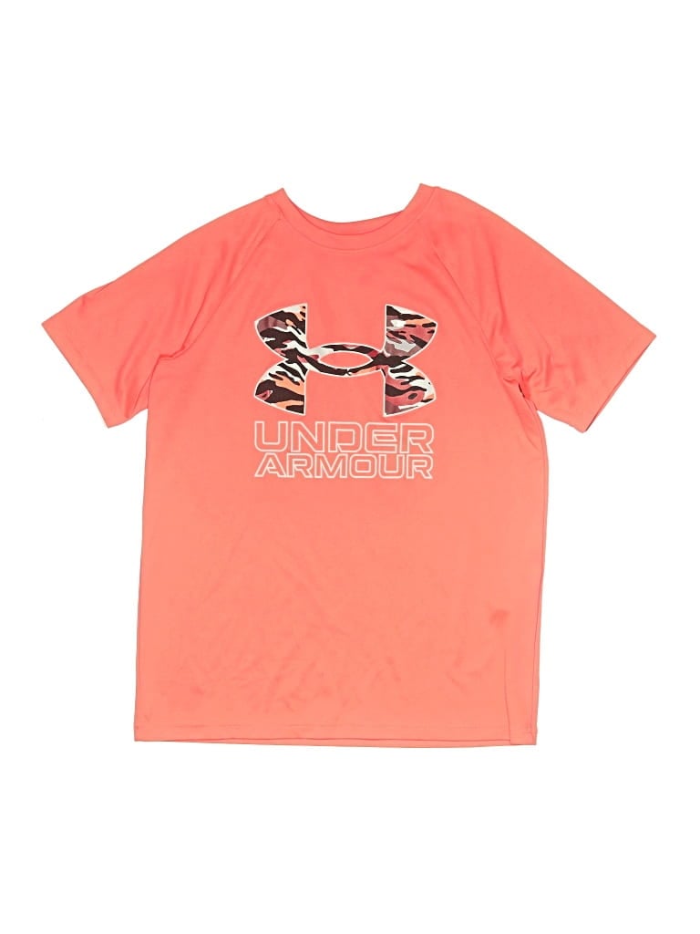 Pre-owned Under Armour Kids' Short Sleeve T-shirt In Orange